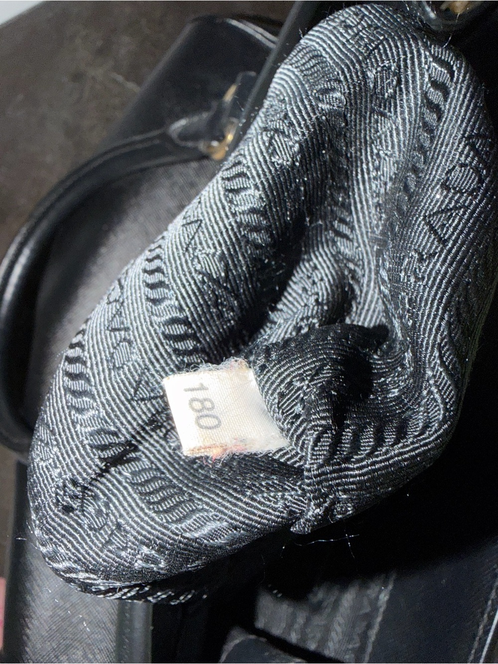 Prada Black Saffiano Satchel Handbag with Gold Hardware - Pre-Loved - Picture 10 of 16
